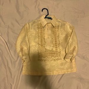 Filipino barong toddler boy